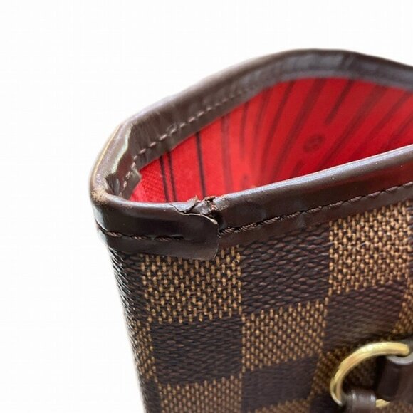 LOUIS VUITTON Brown Damier Neverfull PM Tote Bag - Picture 8 of 9